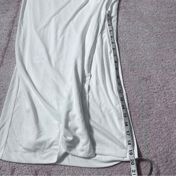 NWT Zara Ruched Halter Maxi Dress White Size Large Bridal Shower Rehearsal - Picture 11 of 16